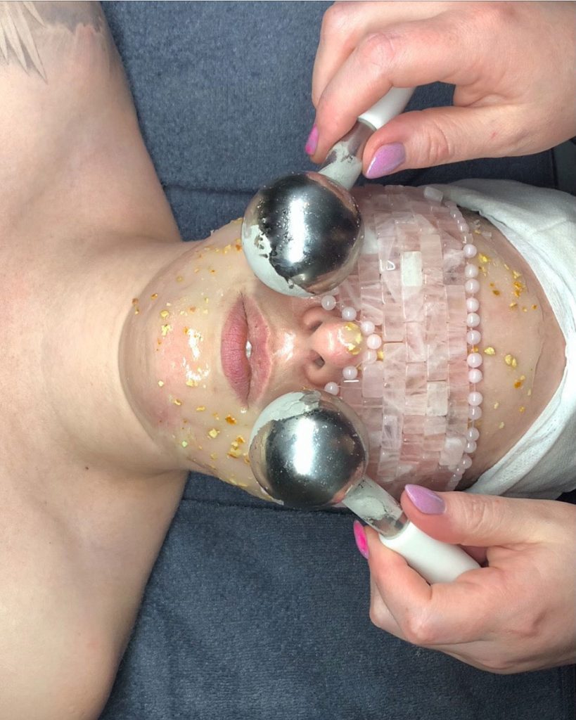 Professional facial treatment for glowing, healthy skin in Syracuse NY at Painted Lady Studios.